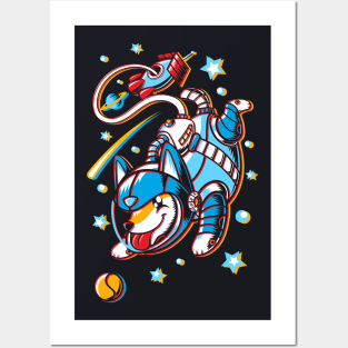 Space Corgi Posters and Art